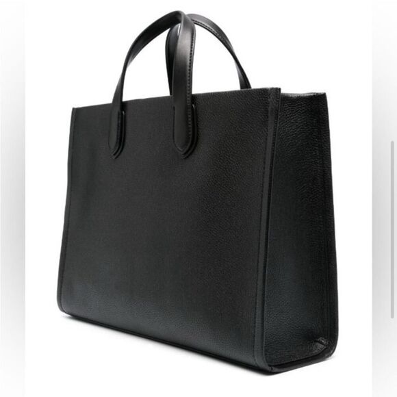 Michael Kors Black Large Grab leather Tote Bag - Picture 4 of 9